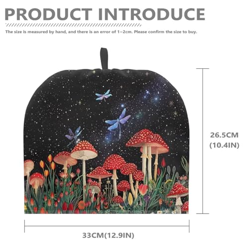 Insulated Mushroom Dragonfly Teapot Cozy, Thermal Tea Pot Warmer Cover