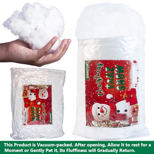 Artificial Fake Snow Decor for Christmas Villages & Mantels (1lb / 500g)