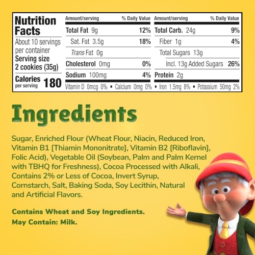 Keebler E.L. Fudge Double Stuffed Elfwich Sandwich Cookies 13 Oz - Pack of 1