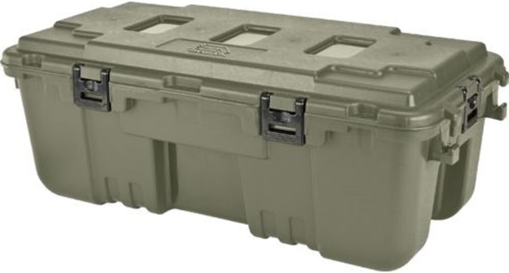 Plano Storage Trunk - 108 Quart Storage Solution with Wheels | Hunter Green Color
