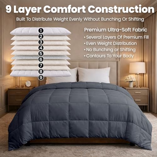 King Size Heavy Weighted Comforter 40lb | Ultra Soft & Breathable