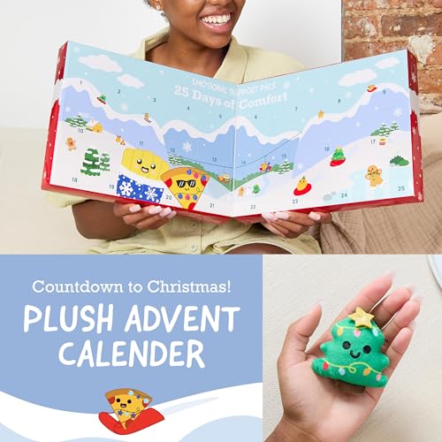 Emotional Support Plush Advent Calendar - 25 Mini Holiday Stuffed Toys