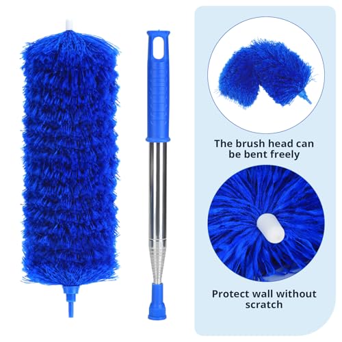Extendable Microfiber Duster with Bendable Head for High Ceilings & Fans