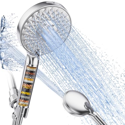 SR SUN RISE Filtered Shower Head High Pressure Handheld 9-Spray Chrome