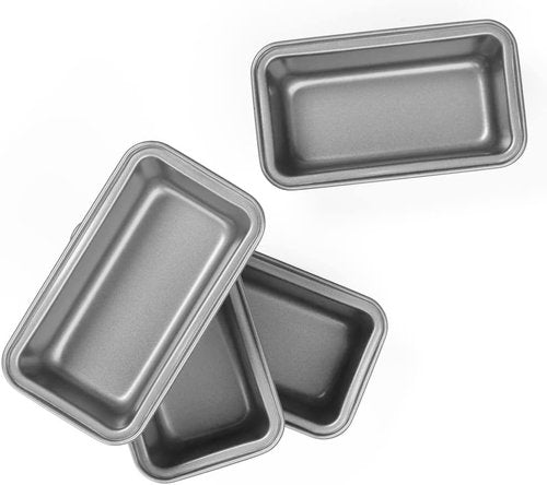Cuisinart Mini Loaf Pan Set - 4 Count for Perfectly Baked Mini Loaves | Durable Nonstick Design