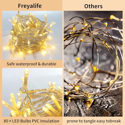 Artificial Ivy Vines with LED String Lights - 12 Pack 84ft Hanging Decor
