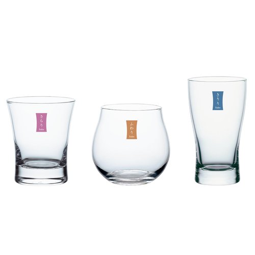 Toyo Sasaki Glass Cold Sake Glass, Drinking and Drinking Set, Made in Japan, Dishwasher Safe, Sake Glass, Gift, Present, Gift, Respect for the Aged Day, Father's Day, Mother's Day, Birthday, Wooden