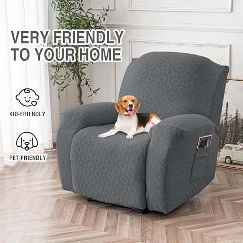 Waterproof Recliner Chair Cover - XL Size, Dark Gray, Easy Care