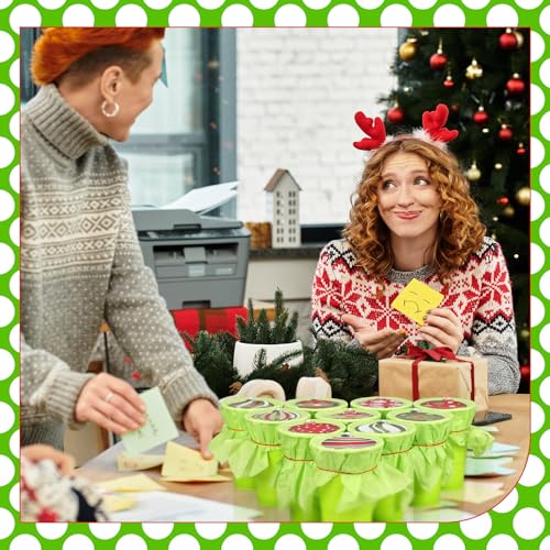 50-Set Christmas Punch Game DIY Party Favor Box Kit with Cups and Prizes