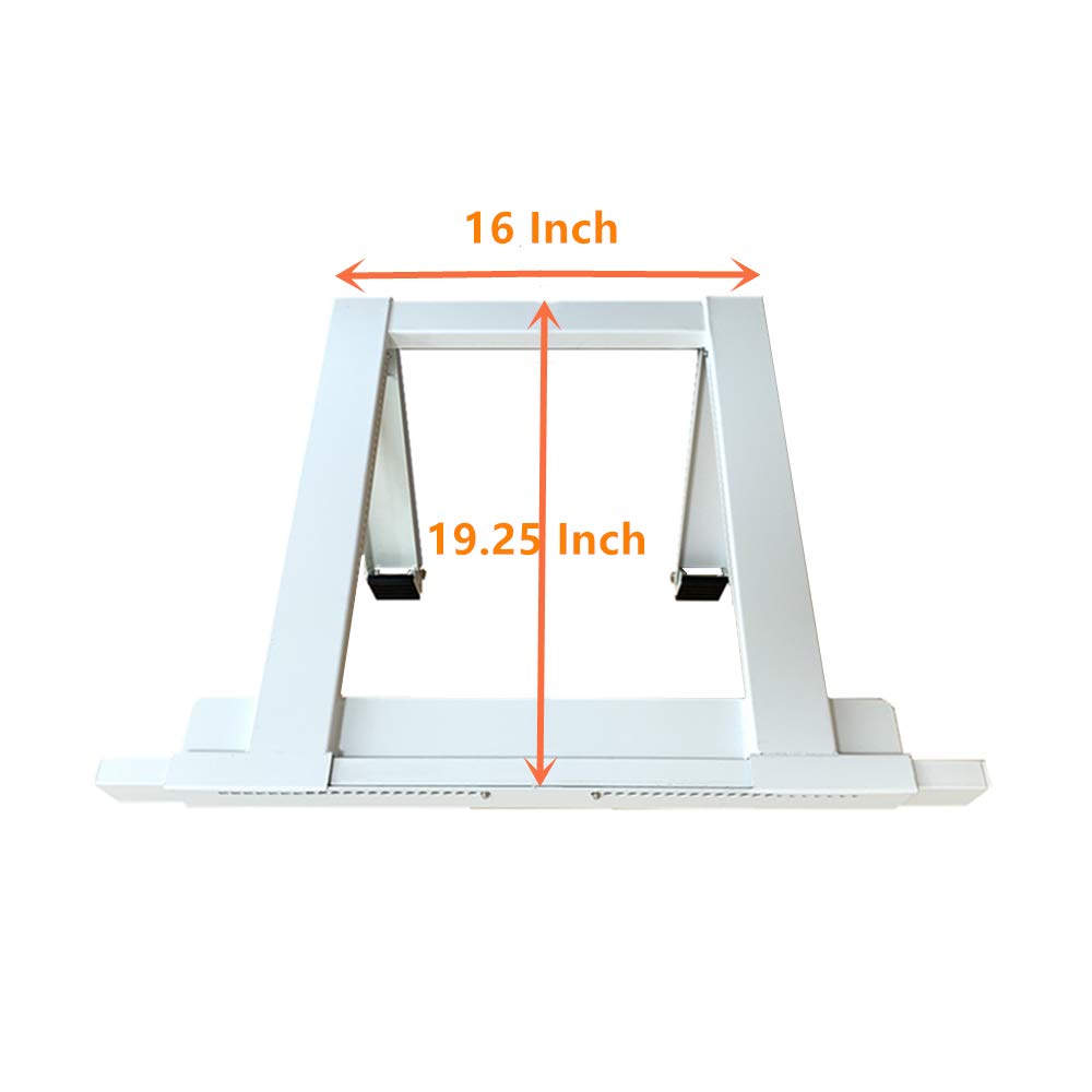 Air Conditioner Bracket,Air Conditioner Support Bracket,No Drilling and No Tools Required, Heavy Duty Steel Construction Holds Up to 200 lbs, with Installation Instruction Manual