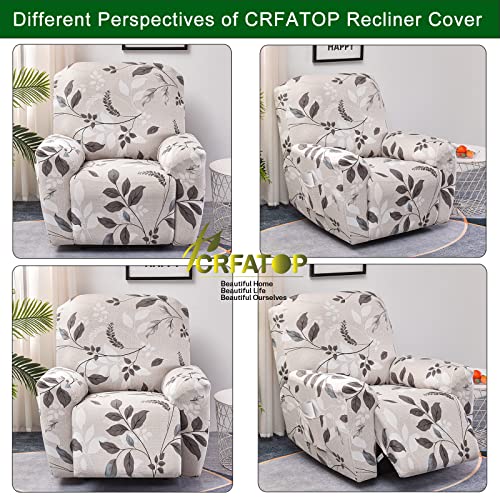 Stretch Recliner Chair Covers - 4 Piece Polyester Spandex Slipcovers