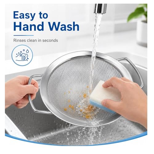 Fine Mesh Juice Strainer for Cold Press Juicer, 304 Stainless Steel Sieve