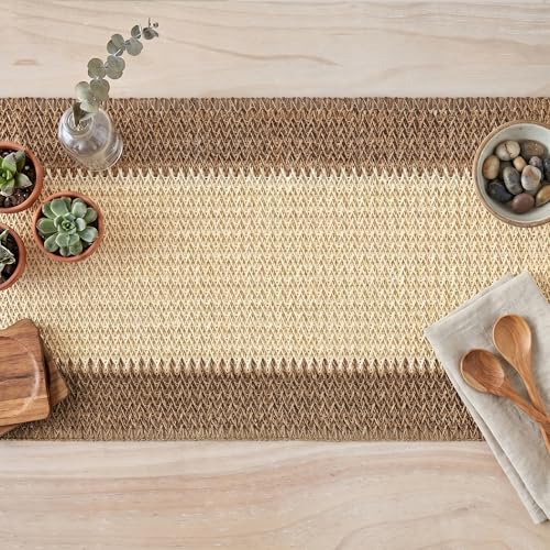Artoid Mode 12x72 Inch Rustic Paper Braided Table Runner for Christmas & Holiday Decor