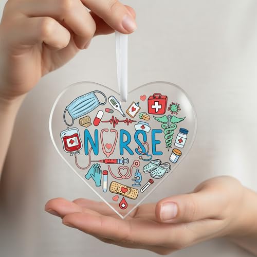 First Christmas Nurse Practitioner Ornament - Gift for Nurse Coworker