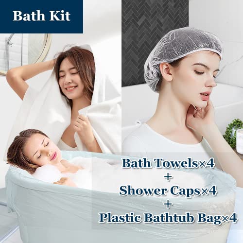 Extguds 46-Piece Disposable Travel Hygiene Set - Hotel Bedding & Bath Kit