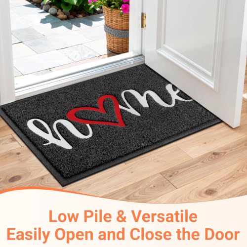 Heavy-Duty Indoor Outdoor Door Mat - 30x17.5 Inch Non-Slip Welcome Mat