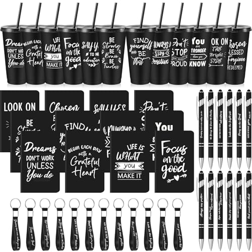Hollowfly 12 Sets Handheld Employee Appreciation Gift Pack, Black (48 Pcs total)