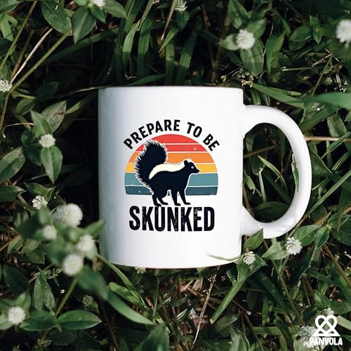 Panvola Skunked Cribbage Mug 11oz White Ceramic Game Night Coffee Cup