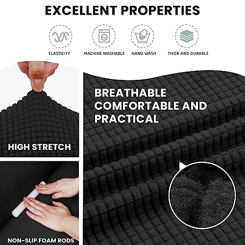 1-Piece Stretch Sofa Slipcover for 3 Cushion Couch - Furniture Protector