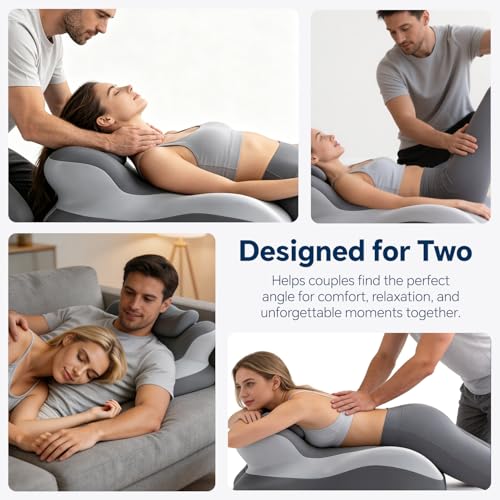Ergonomic Memory Foam Reading Wedge Pillow with Adjustable Support