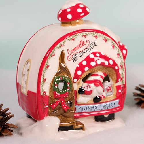 Blue Sky Clayworks Gnomeville Hot Chocolate Tealight Holder - 6.25-inch Decor