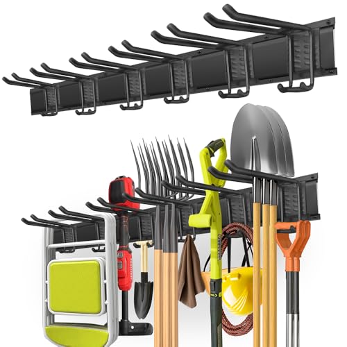 48-Inch Garage Tool Organizer Wall Mount Rack with 360 LBS Capacity