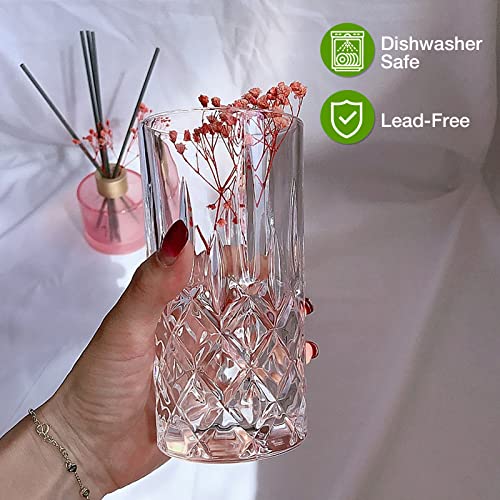 8-Piece Crystal Glassware Set, 11oz Highball and Rocks Whiskey Glasses