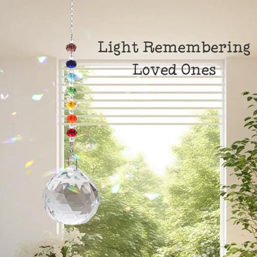Crystal Suncatcher Memorial Keepsake Sympathy Gift for Loss of Loved One