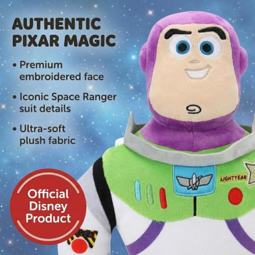 Jay Franco Kids Toy Story Buzz Lightyear Plush Pillow Buddy - 22 Inch Ultra-Soft Stuffed Toy & Cozy Pillow, Multi-Variation
