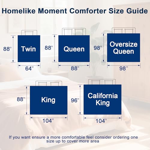 Homelike Moment Queen All-Season Reversible Down Alternative Comforter
