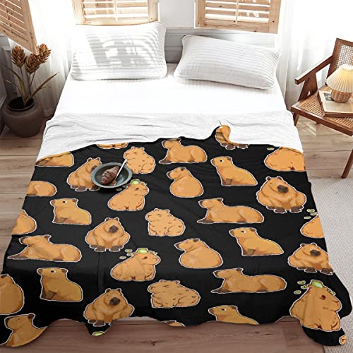 Capybaras Blanket Gift 60x80 Inches - 60" x 80" Throw for Capybara Lovers
