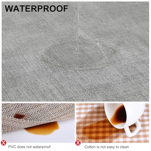 Faux Leather Heat Resistant Placemats 6-Pack, Waterproof Dining Table Mats