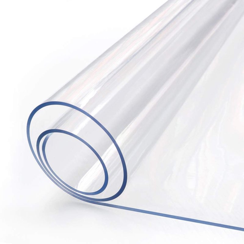 28 x 120 " Clear Plastic Dining Table Protector Tablecloth Desk Pad Mat Wooden Furniture Coffee End Bar Pub Banquet Dinner Table Cloth Top Protection Countertop Cover Waterproof Rectangular PVC Vinyl