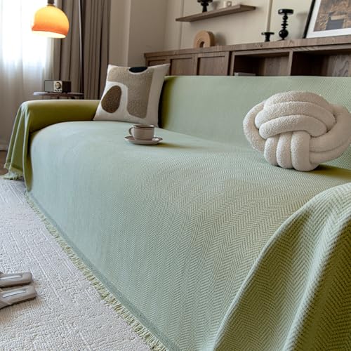 Chenille Couch Cover for Dogs, Washable Loveseat Protector, 71"x134"