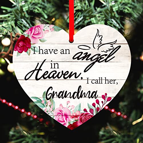 Memorial Ornament for Grandma - Angel in Heaven Keepsake, Christmas Gift