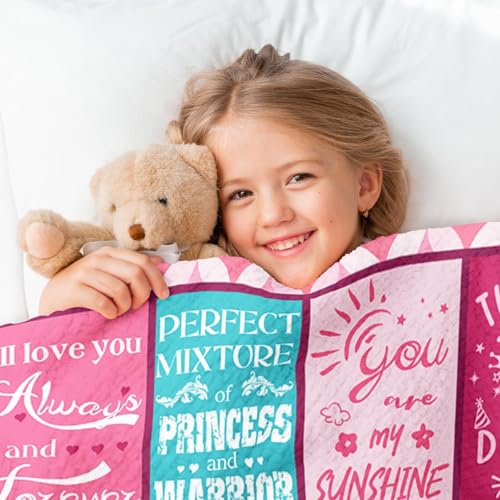 10th Birthday Gift Blanket for Girls - 50" x 60" Soft Keepsake Throw