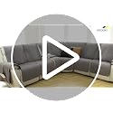 Waterproof Quilted Reclining Sectional Couch Cover - XL 5 Seat