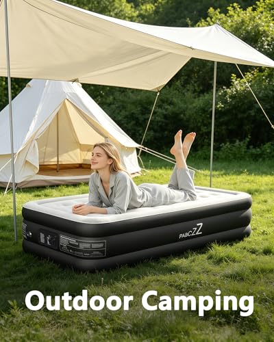 Twin Air Mattress with Built-in Pump - 18" Elevated Inflatable Guest Bed