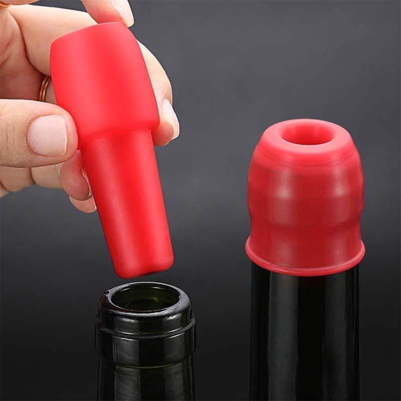 CLRZOL Reusable Silicone Sparkling Wine Bottle Stopper Set of 4 - Champagne & Prosecco Preservation