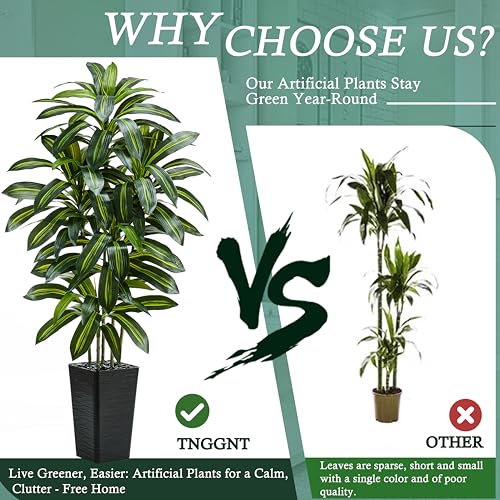 5FT Artificial Dracaena Tree - Realistic Faux Plant for Home Decor