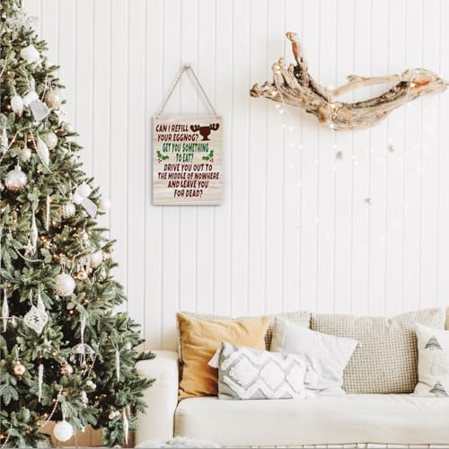 Funny Christmas Movie Sign - Merry Xmas Decor 8 x 10 Inches - Holiday Wall Art