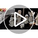 Ivory White Nativity Set 12-Piece Holy Family - MeritMode Christmas Figurines