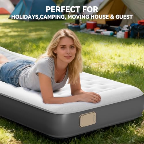 Queen Air Mattress with Built-in Pump - Eco-friendly TPU Design