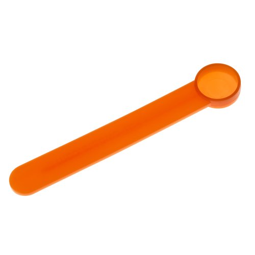 1/8 teaspoon scoop (1/8 teaspoon measuring spoon) plastic | FitPowders (500, Orange)
