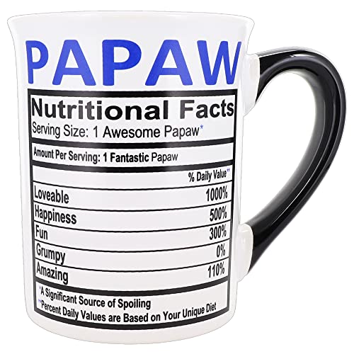 Cottage Creek Papaw 16oz Ceramic Coffee Mug – Double-Sided Gift Boxed Cup