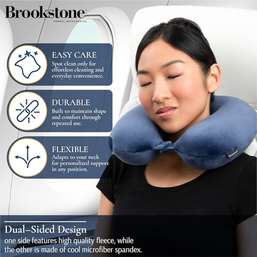 Lightweight U-Shaped Memory Foam Travel Neck Pillow - Blue