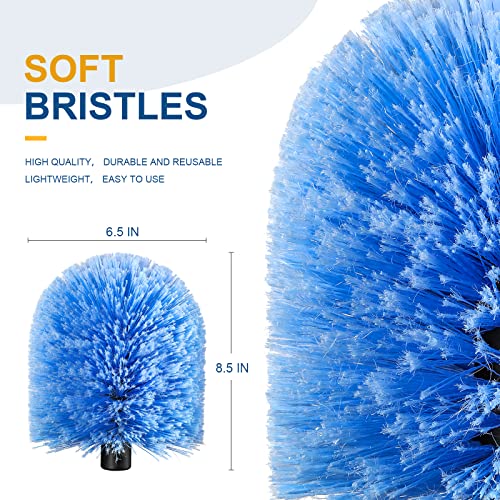 Twist-On Cobweb Duster Head Brush for 3/4 Inch Threaded Extension Poles