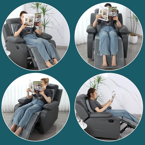 3-in-1 Recliner Seat Cushion with Lumbar Support & Adjustable Footrest - Non-Slip Foam for Comfort