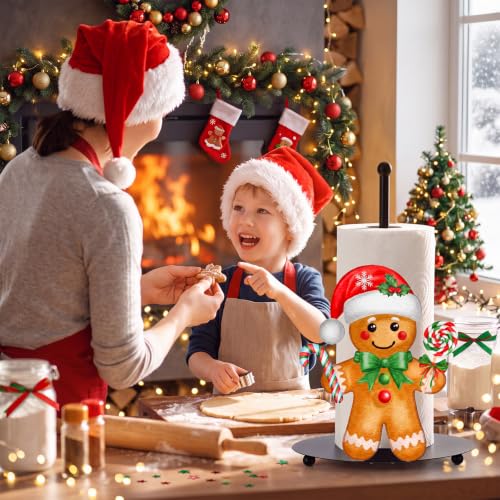 Christmas Gingerbread Paper Towel Holder 2 Pack Kitchen Decor