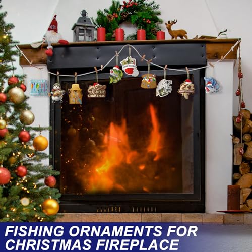 Vercraft 40 Pcs Fishing Christmas Ornaments Set - Holiday Tree Decorations